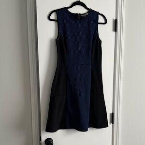 Daisy Fuentes Black and Blue Mini Dress